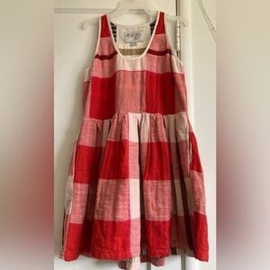 Ace & Jig Red and Cream Plaid Mini Dress